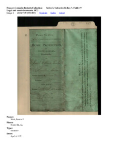 Legal and court documents, 1872