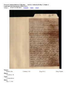 Legal and court documents, 1870 (2 of 3)