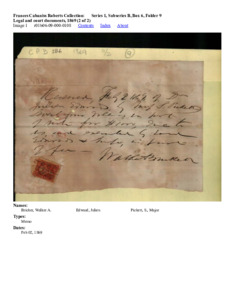 Legal and court documents, 1869 (2 of 2)