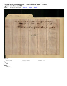 Legal and court documents, 1865