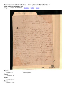 Legal and court documents, 1864