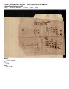 Legal and court documents, 1863