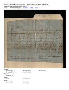 Legal and court documents, 1859 (1 of 3)