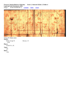 Legal and court documents, 1854