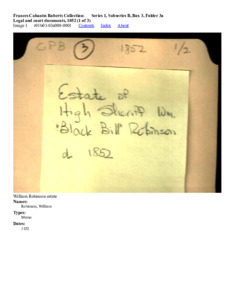 Legal and court documents, 1852 (1 of 3)