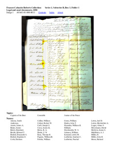 Legal and court documents, 1850