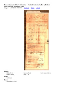 Legal and court documents, 1848