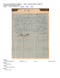 Legal and court documents, 1845