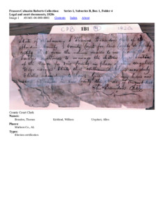 Legal and court documents, 1820s