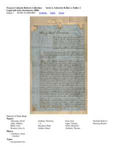 Legal and court documents, 1800s