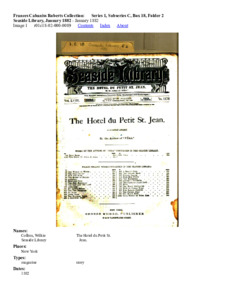 Seaside Library, January 1882