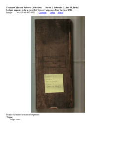 Ledger appears to be a record of Grocery expenses from the year 1906