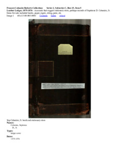 Leather Ledger, 1875-1876