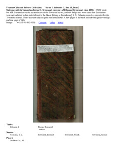 Notes payable to Samuel and John E. Townsend, executors of Edmund Townsend, circa 1850s