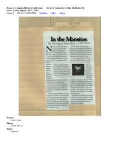 Lucet, Louis, Papers, 1873 - 1882