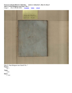 Mary E. Hunt Religious tract Item 3 No. 7