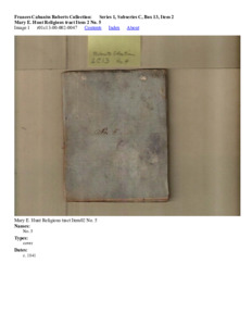Mary E. Hunt Religious tract Item 2 No. 5