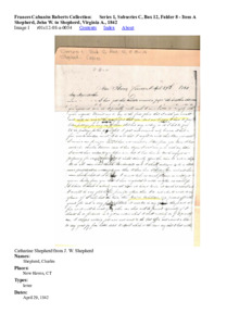 Shepherd, John W. to Shepherd, Virginia A., 1842