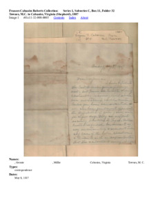 Townes, M.C. to Cabaniss, Virginia (Shepherd), 1887