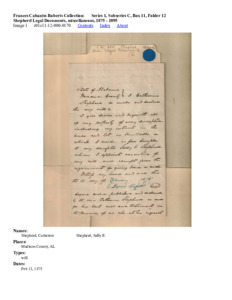 Shepherd Legal Documents, miscellaneous, 1875 - 1895