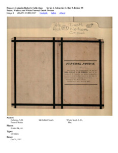 Fearn, Walker,  and White Funeral/Death Notices