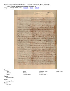 ____, Alice [Cousin] to Cabaniss, Septimus Douglass, Sr.