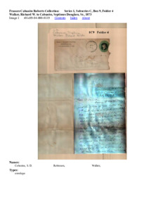 Walker, Richard W. to Cabaniss, Septimus Douglass, Sr., 1873