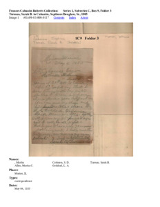 Turman, Sarah B. to Cabaniss, Septimus Douglass, Sr., 1885