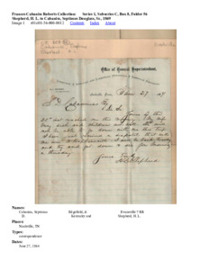 Shepherd, H. L. to Cabaniss, Septimus Douglass, Sr., 1869