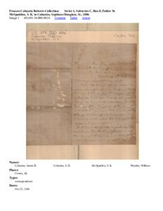 McSpadden, S. K. to Cabaniss, Septimus Douglass, Sr., 1886