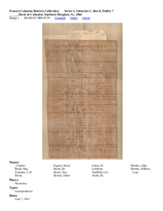 _____, Davie to Cabaniss, Septimus Douglass, Sr., 1864