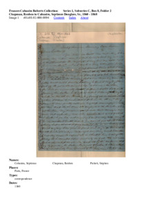 Chapman, Reuben to Cabaniss, Septimus Douglass, Sr., 1860 - 1868 