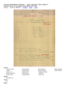 Russell, D. R. &amp; F. E. to Cabaniss, James Budd, 1889 - 1890