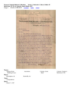 Robertson, H. M.  to Cabaniss, James Budd, 1897