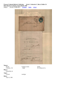 Rison Bank to Cabaniss, James Budd, 1890