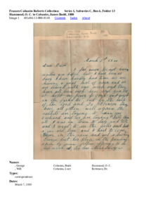 Hammond, O. C. to Cabaniss, James Budd, 1880