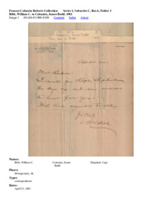 Bibb, William C. to Cabaniss, James Budd, 1901
