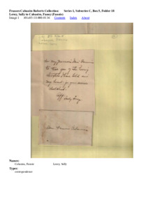 Leroy, Sally to Cabaniss, Fanny (Fannie)