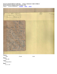 Brown, Bessie to Cabaniss, Fanny (Fannie), 1931