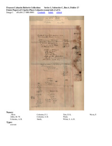 Estate Papers of Charles Pines Cabaniss (unsorted) (2 of 3)
