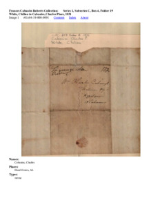 White, Chilion to Cabaniss, Charles Pines, 1831