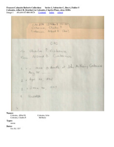 Cabaniss, Albert B. [brother] to Cabaniss, Charles Pines, circa 1830s