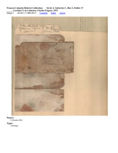 _____, Lavinia (?) to Cabaniss, Charles Eugene, 1872