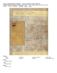 Shepherd, Katie to Cabaniss, Charles Eugene, 1867