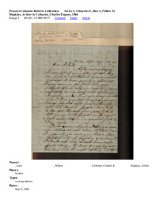 Hopkins, Arthur to Cabaniss, Charles Eugene, 1866