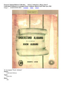 Understand Alabama to Accompany Know Alabama, Roberts and Viola Ayer, 1961