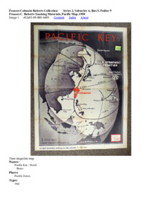 Frances C. Roberts Teaching Materials, Pacific Map, 1950