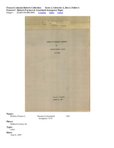 Frances C. Roberts Farmers &amp; Greenback Insurgency Paper