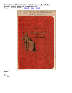 Frances C. Roberts Civil War and Alabama Class Notes