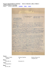 Additional Roberts Genealogy